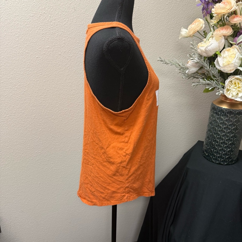 PINK Victoria’s Secret UT Burnt Orange Tank L | College Game Day Graphic Top - Picture 5 of 8